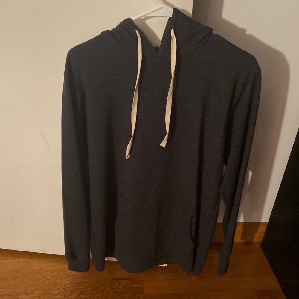 Light weight dark grey hoodie